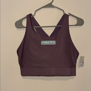 New fabletics Purple Racerback Sports Bra Intimates